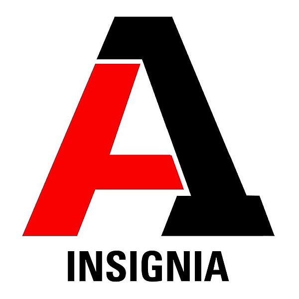 A1 Insignia logo with a red and black 'A' on a white background