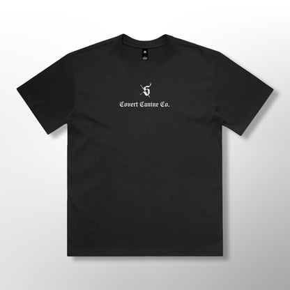 Grip Tee - CCC x Silent Slaughter | Back front shirt, white branding.