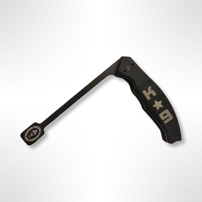 Front of a black Sirius K9 Breaker Bar tool in an open position.